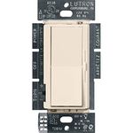 Lutron Diva C.L Dimmer for Dimmable LED, Halogen and Incandescent Bulbs, Single-Pole or 3-Way, DVCL-153P-LA, Light Almond
