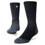 Stance Crew Sock - Run - Feel 360 x Infiknit (Black, Small)