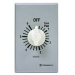 Intermatic FF6H 6-Hour Spring Loaded Wall Timer - Energy-Saving Solution for Versatile Control - Easy Installation and Durable Construction