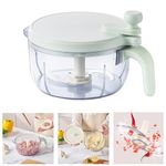 HomeEssentials Vegetable Chopper for Kitchen - 1500ml Large Hand Shake Chopper And Mixer | Effortlessly Chopping Vegetables and Fruits | Onion Chopper | Cutter, Multifunctional
