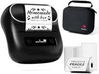 Phomemo Label Maker - M220 Thermal Label Maker Printer, Bluetooth Mobile Printer Compatible with Android & iOS, 80mm Portable Mini Label Printer with 3 Pack Label and 1 Case
