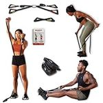 ISO-FLO by Bullworker: Isometric Exercise Strength Training Equipment - Resistance Bands & Suspension Trainer Straps - Low Impact Portable Home Gym - Shoulders, Back, Arms and Core Workout Equipment