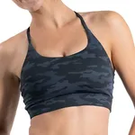 Compression Sports Bra for Women - No Bounce High Impact Racerback Bra Fitness Running Camo Black