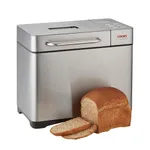 Cooks Professional Digital Bread Maker with Fruit & Seed Dispenser, 19 Programmes inc Gluten Free, Window, Delay & Keep Warm Function, Non-Stick Pan | Kitchen Countertop Breadmaker Machine | Silver