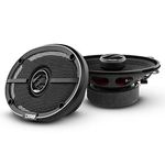 DS18 Zxi-464 Elite 4X6 2-Way Coaxial Car Speakers With Kevlar Cone 120 Watts 4-Ohm (2 Speakers),Black
