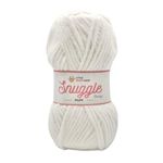 LittleWoolShop Snuggle Puff Chunky Chenille Yarn 100g - 100% Supersoft Polyester (Marshmallow 7F76, Single (1 Ball))