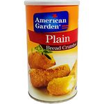 American Garden Plain Bread Crumbs, Orange, Medium, 425g Imported (USA)