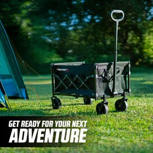 MoverX 70L Folding Trolley – Black, Lightweight Collapsible Cart