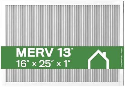 K&N 16X25X1 HVAC Furnace Air Filter, Lasts a Lifetime, Washable, Merv 13, the Last HVAC Filter You Will Ever Buy, Breathe Safely at Home or in the Office, HVC-13-11625