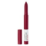 Maybelline New York Lipstick, Matte Finish, Long-lasting, Intense Colour, SuperStay Crayon Lipstick, 55 Make it Happen 1.2g