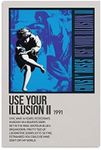 Use Your Illusion Ii 1991 Guns N' Roses Canvas Poster Bedroom Decoration Landscape Office Valentine's Birthday Gift Unframe-style12x18inch(30x45cm)