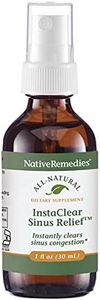 Native Remedies InstaClear Sinus Relief - All Natural Herbal Supplement for Clear, Healthy Sinuses During Colds, Allergies or Hay Fever - 29 ml