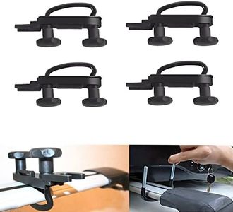 Lotcesfun Roof Box U-Bolt Clip Stainless Steel Universal Inner Width 85mm/3.35in Thick 40mm/1.57in Roof Rack Mounting Brackets Accessories with 8 Lock Nuts 2 Straps (4PCS)