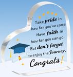 TTOVEN Graduation Gifts for her him Graduation Gifts Inspirational Acrylic pLaque College High School Graduation Gifts Masters Degree Graduate Gifts