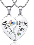 Shelucky Teen Girl Gifts Sister Gifts from Sister Necklace Big Sister & Little Sister Matching Necklace Jewelry for Girls Women Teenager on Birthday Graduatin Christmas