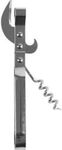 Chef Craft 21295 Chef Old Fashioned Can, Bottle Opener & Corkscrew, White