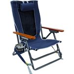 GCI Outdoor Wilderness Reclining Portable Backpack Chair, Indigo Blue