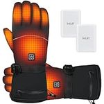 Heated Gloves,Electric Heated Gloves for Men & Women with Rechargeable Battery for Skiing,Climbing,Motorcycle