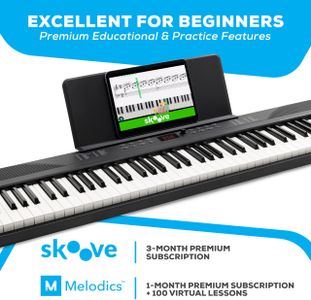 Alesis 88-Key Digital Keyboard Piano – Full-Size Electronic Piano