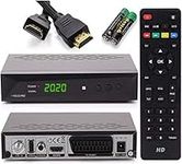 Anadol HD 222 Pro Sat Receiver Digital for Satellite Dish with AAC-LC Audio, PVR Recording Function and Timeshift – Unicable, HDMI HDTV Scart, Astra Hotbird Pre-Sorted + HDMI Cable