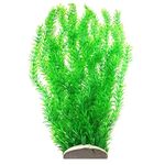 Awlstar Large Green Grass Cluster Lifelike Artificial Aquarium Plants Fish Tank Plastic Plants 22 Inch Tall