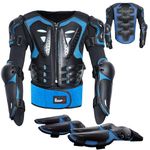 StarknightMT Kids Motorcycle Armor Suit Dirt Bike Gear Riding Protective Chest Spine Back Protector Shoulder Arm Elbow Knee Protector Pads for Cycling Skateboard,Skiing,Skating,Off-Road