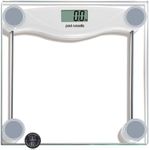 Paul Russells Digital Bathroom Scales, Bath Scales, Body Weight, Weighing Scale for Fitness with High Precision Sensors, Accurate Weight Machine for Humans (st/lb/kg) 28X28cm150KG Wide Platform White