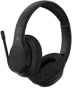 Belkin SoundForm Adapt Wireless Over-Ear Headset, Headphones for Work, Play, Gaming, & Travel with Built-in Boom Microphone - Compatible with iPhone, iPad, Galaxy, and More – Black