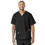 Carhartt Men's Ripstop Multi-Pocket Scrub Top, Black, Large