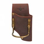 TOURBON Belt Tool Holder Plier Pouch Hammer Holster Loop (Leather - Dark Brown)