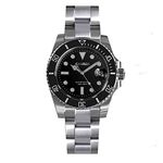 Cronos Upgrade Sub-Diver Luxury Men's Watches Stainless Steel Bracelet Full Lume Ceramic Bezel 200 Meters Water Resistant Wristwatch (Color 1)