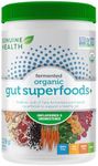 Genuine Health Fermented Organic Gut Superfoods Powder, unflavoured, Vegan Fibre Supplement for Better Digestion, Prebiotic, 229g