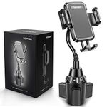 Car Cup Holder Phone Mount TC1 Pro Ver. Adjustable Gooseneck Automobile Cup Holder Smart Phone Cradle Car Mount for 13 / 13 Pro / 12 / 12 Pro / 12Pro Max / 12 mini / 11 / 11 Pro /Samsung Galaxy S20+/Note 10/S9/S7 Edge(Black)