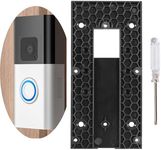 No Drill Ring Doorbell Mount, Ring Doorbell Accessories Faceplate Only Compatible with Video Battery Doorbell Pro, Plus, Doorbell 3, 3 Plus, 4 Generation, Ring Doorbell Angle Bracket for Apartment