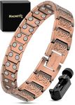 MagnetRX® Copper Viking Bracelet for Men – Effective Ultra Strength Magnetic Viking Bracelets – Adjustable Bracelet with Included Sizing Tool (Viking Style)