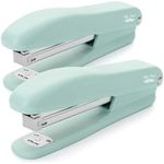 Mr. Pen- Staplers for Desk, 2 Pack with 200 Staples, 20 Sheet Capacity, Green, Office Stapler, Desk Stapler, Stapler with Staples, Stapler Set