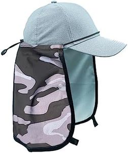 Sprigs Sun Protection Hat Shade Attachment with SPF 45+ & Cooling Fabric, Black Tile Camo, One Size-4X-Large