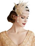 Flapper Headband With Feathers