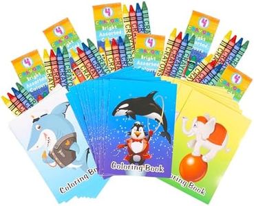 THE TWIDDLERS - Bundle Pack of 72 Mini Coloring Books with 18 Boxes of Crayon | Crayons Party Favors for Kids Ages 4-8, DIY Art Drawing Book, Goodie Bag Fillers, Classroom Rewards, Birthday Giveaways