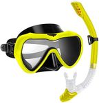 SwimStars Snorkel Set for Adults and Kids, Snorkeling Gear Anti-Fog Swim Mask Dry Top Snorkel Kit with Carry Bag, Snorkeling Scuba Diving Swimming Travel