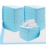 100 Count Pet Potty Training Pads, 18" x 13" Super-Absorbent Small Dog Pee Pads Disposable Potty Pads Puppy Training Pads for Cat Dog Rabbit Kitten Puppy, Blue