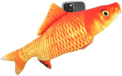 qizjio Ugly Phone Case for iPhone 13 Mini Cute 3D Plush Fish Simulation Carp Phone Case