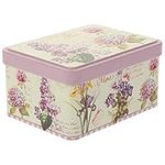 ABOOFAN Kitchen Canister Square Tinplate Candy Box Floral Cookie Tins Empty Candle Tin Jars Airtight Metal Gift Box Kitchen Storage Containers for Candy Food Party Favors Candy Jars