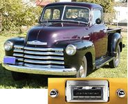 Custom Autosound Stereo compatible with 1947-1953 Chevy Truck, USA-630 II High Power 300 watt AM FM Car Stereo/Radio