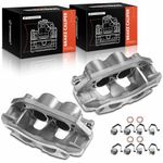 A-Premium Disc Brake Caliper Assembly with Bracket Compatible with Select Dodge and Mitsubishi Models - Dakota 2005-2008, Ram 1500 2006-2008, Raider 2006-2009 - Front Driver and Passenger, 2-PC Set