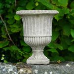 Victorian Stone Urn | Fluted Garden Statue Outdoor Classical Planter Trough Pot