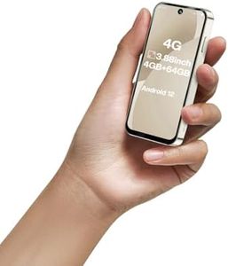 ZOKOE 4G Unlocked Mini Smartphone, 3.88-inch HD Screen - A Compact and Ideal Choice for Kids and Students, Small-Sized Backup Phone with Dual SIM Dual Standby, Face ID (Beige-4GB+64GB)