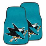 FANMATS NHL San Jose Sharks Nylon Face Carpet Car Mat