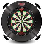 Shot Darts Stadium Dartboard Lighting System - 4 Steel Arms & Dimmer to Adjust Light Intensity (6100K LEDs) Minimal Shadow Versatile Fit Compact and Lightweight Design Easy Installation