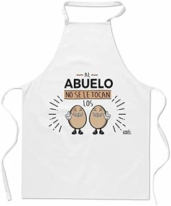 Regalo original y divertido. Delantal Al abuelo no se le tocan los huevos